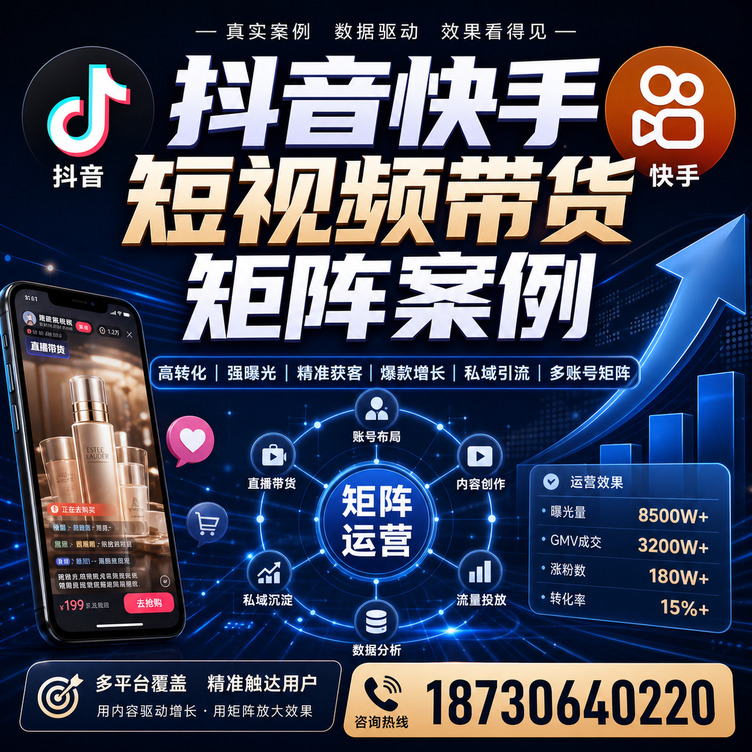无锡短视频带货团队多平台矩阵自动分发案例